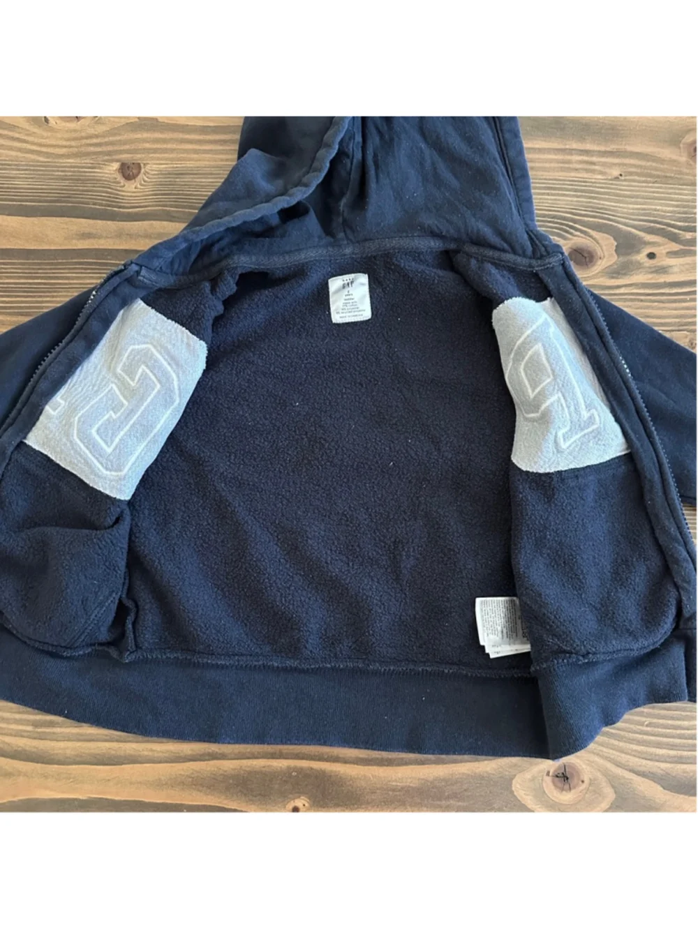 Baby GAP Hoodie 2T Navy Blue Logo Zip Up Toddler Sweatshirt
